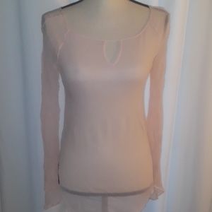 Express Pink Silk Blouse